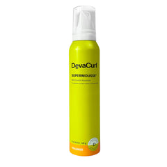 DevaCurl SuperMousse front packaging showing product benefits and volume
