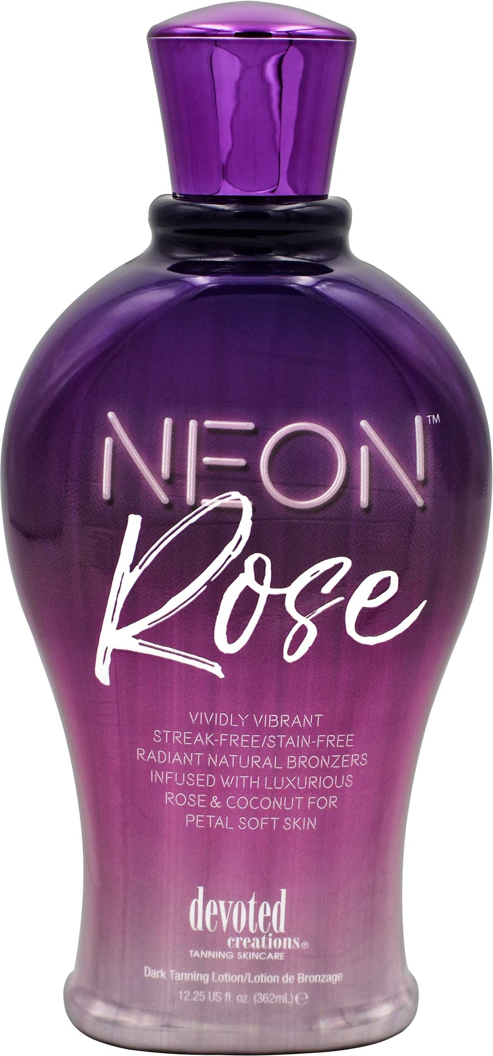 Devoted Creations front bottle showing bronzed glow and silky finish
