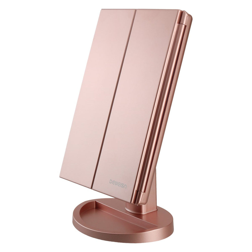 deweisn front view dresser mount with bright LEDs for precise makeup