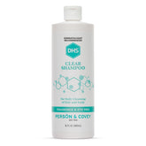 DHS clear front bottle showing unscented formula and 16 oz size benefit