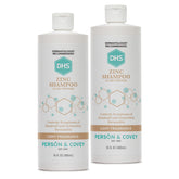 DHS zinc shampoo front packaging shows clear label and size benefits