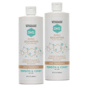 DHS zinc shampoo front packaging shows clear label and size benefits