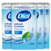 Dial front packaging showing pack of bars and clear product benefit