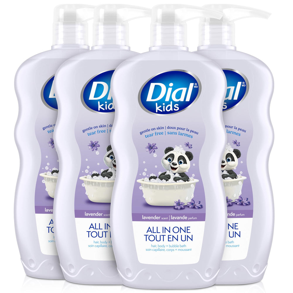 Dial kids lavender front packaging showing bottle and label for easy identification