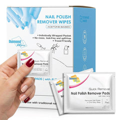 Diamond Wipes front packaging showing 50-count box, convenient portability