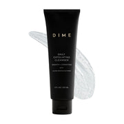 DIME front packaging showing gentle exfoliating facial cleanser benefits