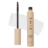 DIME clear brow gel tube front view showing clean packaging and portable size