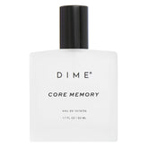 DIME Core Memory front bottle showcasing clean citrus look and everyday wear benefit