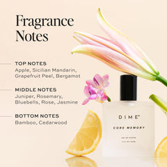DIME Core Memory spray nozzle close-up highlighting fine mist for even application benefit