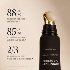 DIME eye serum pump close-up highlighting dispenser, provides precise application