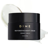 DIME jar front view showing product branding and clean design for trustworthy skincare