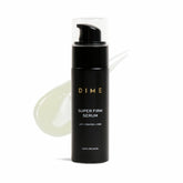 DIME Super Firm bottle front view showing label and compact packaging benefit: clear identification