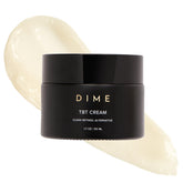 DIME front jar shot showing packaging and overnight cream benefit