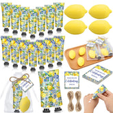 Dimsile front packaging showing full favor set and cheerful lemon design benefits gifting