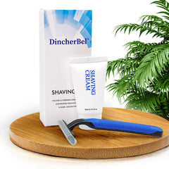 DincherBel 12g shaving cream packet displayed for single-use convenience