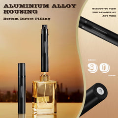 DIOHIO side profile of travel sprayer highlighting slim, lipstick-sized silhouette for easy carry