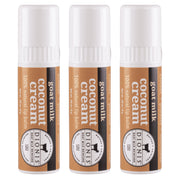 Dionis jumbo lip balm front packaging showing product and coconut cream benefit