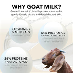 Dionis texture on spoon highlighting goat milk nourishment benefits