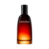 Dior Fahrenheit bottle front view showing elegant packaging and instant recognition