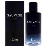 Dior Sauvage parfum front packaging showing refined bottle and brand