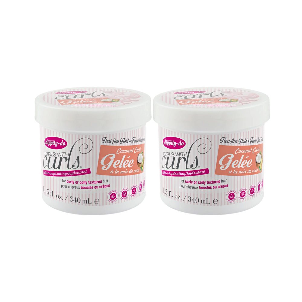 Dippity-Do front packaging showing coconut gelee for defined curls