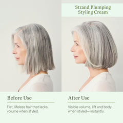 divi applying cream at hair roots for instant lift and fuller look