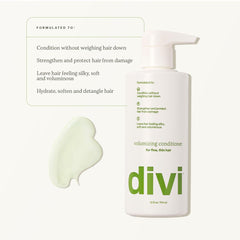 Divi conditioner texture with rice protein visible for lightweight hold