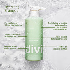 Divi conditioner cream closeup demonstrating rich slip and detangling benefit