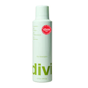 Divi dry shampoo front can showing packaging and quick-refresh benefit