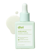 divi scalp serum front bottle showing sleek packaging and travel-friendly size benefit