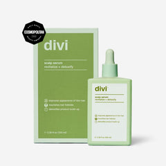 Divi pipette applying serum to scalp, targeted application for fuller-looking hair