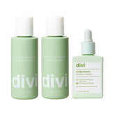 divi shampoo front view showing label and travel-friendly size for easy packing