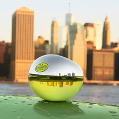 DKNY atomizer close-up showing spray nozzle for precise application
