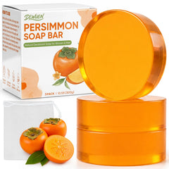 DLWUEN persimmon soap front packaging showing natural deodorant benefits