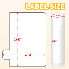 DMSKY label sheet inside box demonstrating flavor stickers and organization benefit