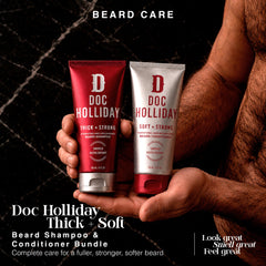 DOC HOLLIDAY conditioner texture on hand demonstrating smooth, lightweight finish