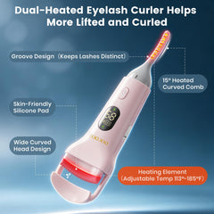 DOCOCO detail of 15° comb head, separates lashes for no clumps