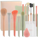 docolor front packaging displaying full brush set and bag for gifting