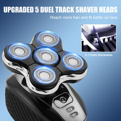 DODAER close-up of rounded head protecting skin for a gentler shave
