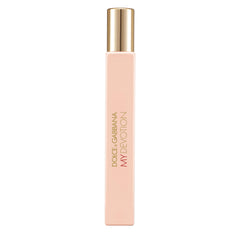 Dolce&Gabbana front packaging view shows elegant bottle and easy travel benefit