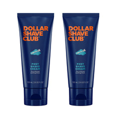 Dollar Shave Club front packaging showing two 3.4 oz tubes, easy hydration