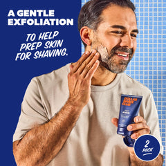 Dollar Shave Club product applied to wet skin demonstrating easier shaving