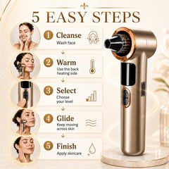 Domelisq five suction heads arranged to show targeting different pore sizes