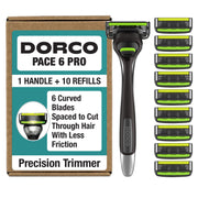 DORCO Pace 6 Pro front packaging showing full kit benefit