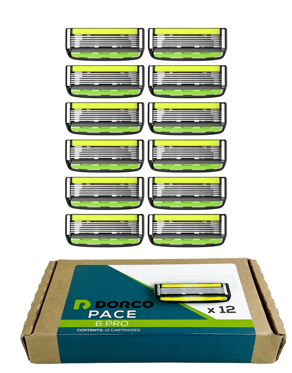 DORCO front packaging showing 12 cartridges and clear labeling for easy storage