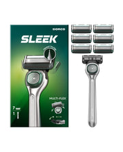 DORCO sleek metal handle front view showing premium grip benefit