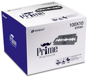 DORCO STP301 box front showing pack of 1,000 blades and premium quality