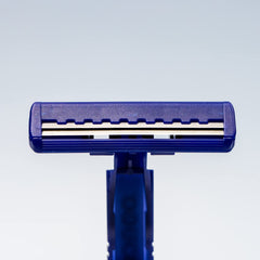 DORCO razor in a toiletry bag for compact travel convenience