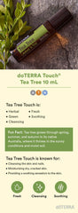 doTERRA Melaleuca Touch texture on skin demonstrating smooth, non-greasy absorption