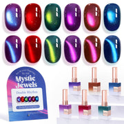 Double Rhythm front packaging showing six cat eye gel bottles and colors for easy choice